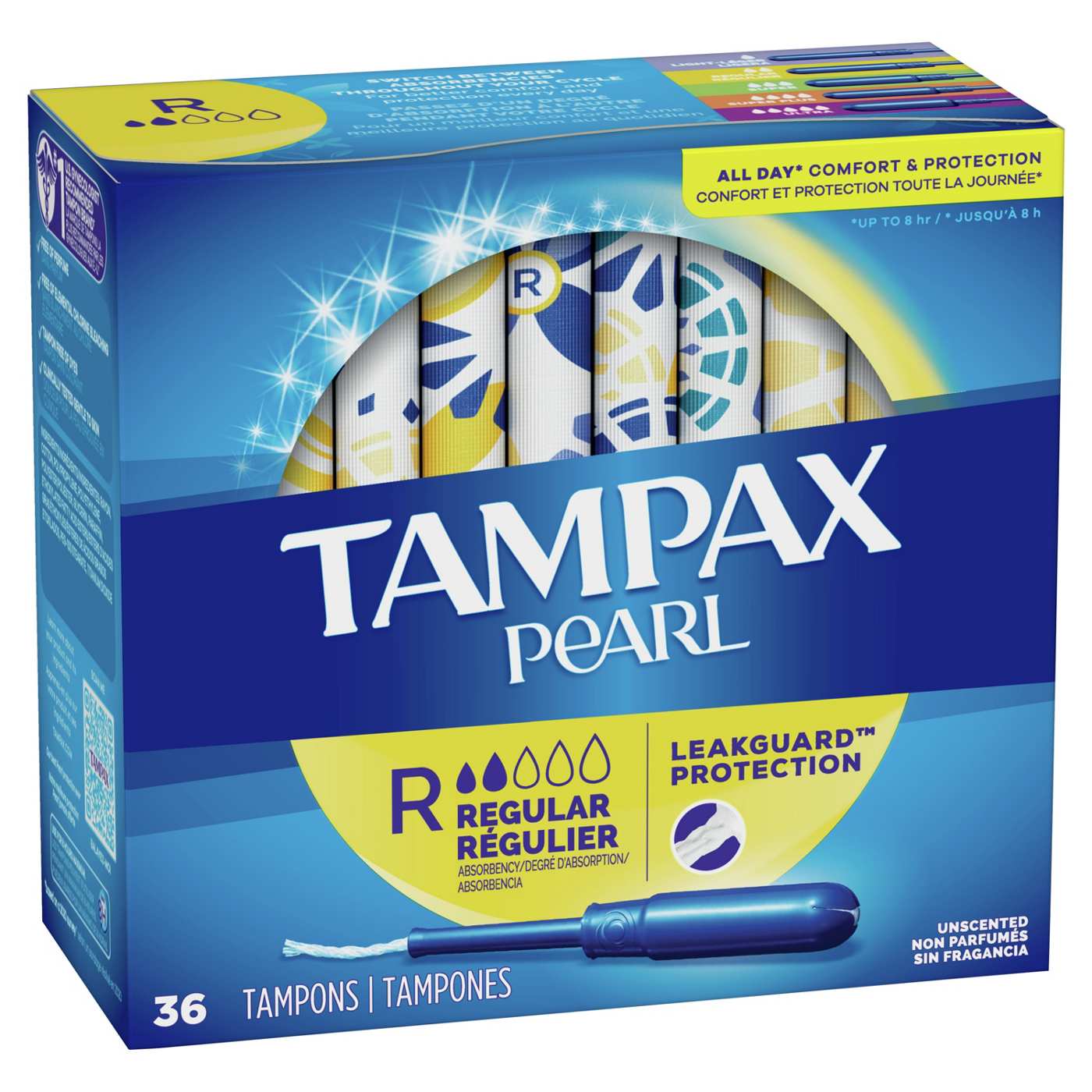 Tampax Pearl Tampons Regular Unscented; image 5 of 9
