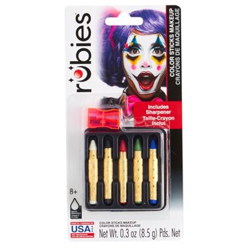 Rubie's Costume Halloween Color Sticks Makeup, 5 ct