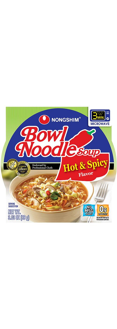 Nong Shim Hot and Spicy Flavor Picante  Bowl Noodle Soup; image 2 of 2