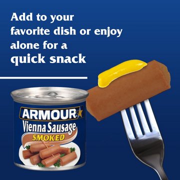 Armour Smoked Vienna Sausage Canned Sausage, 4.6 oz