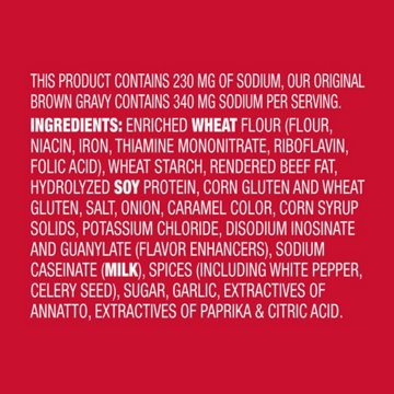 McCormick 30% Less Sodium Brown Gravy Seasoning Mix, 0.87 oz