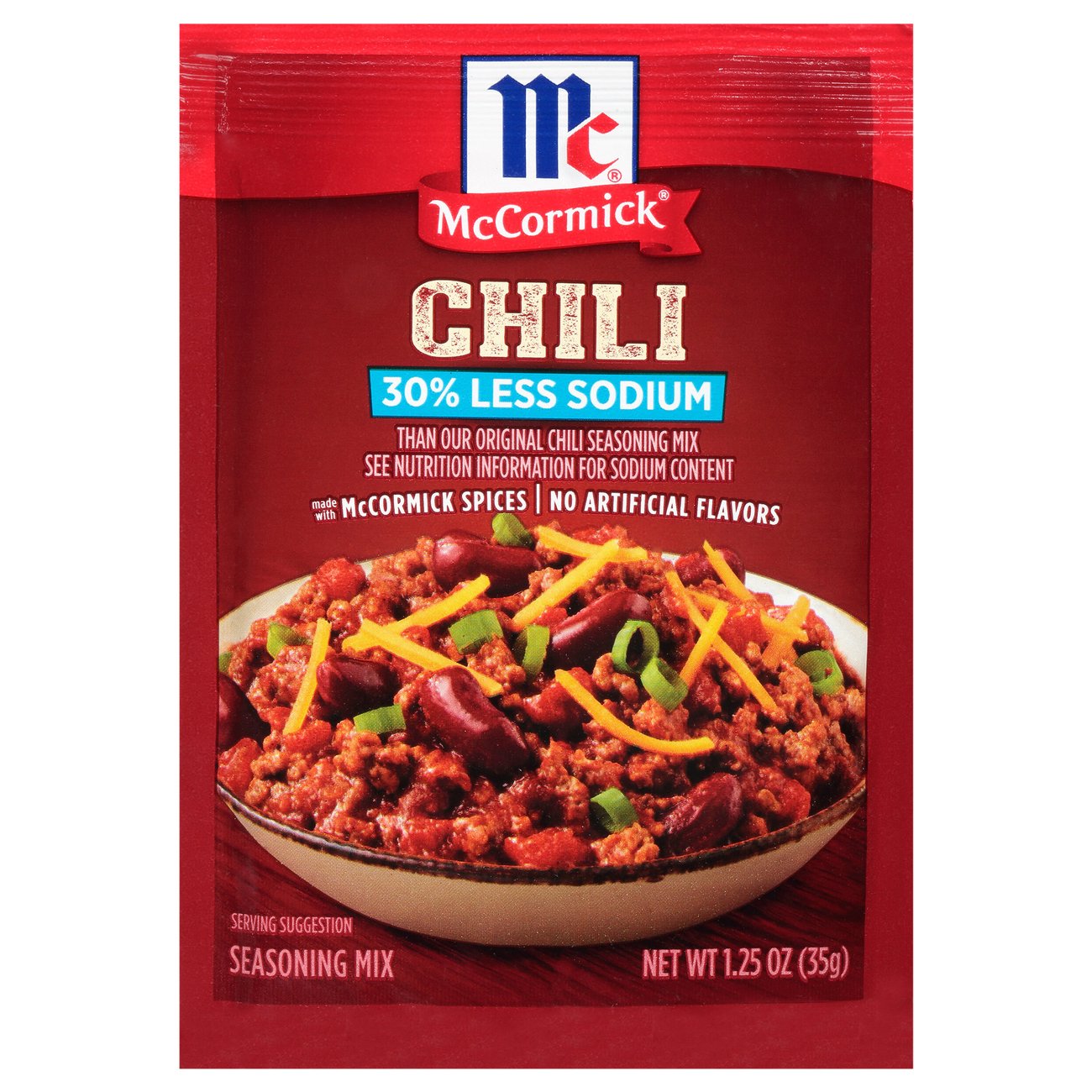 McCormick 30% Less Sodium Chili Seasoning Mix - Shop Spice Mixes at H-E-B