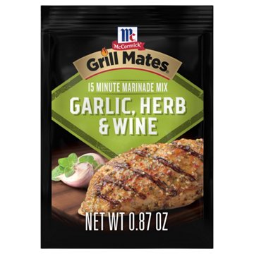 McCormick Grill Mates Garlic, Herb & Wine Marinade Seasoning Mix, 0.87 oz