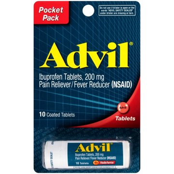 Advil Pain Reliever and Fever Reducer, Ibuprofen 200mg for Pain Relief