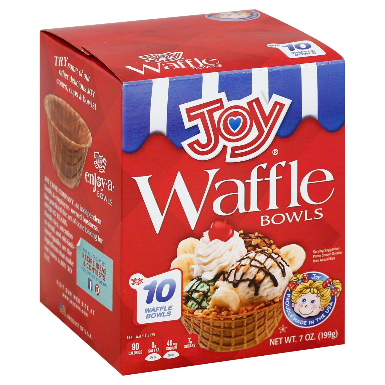 JOY Mini Waffle Cone Bowl - 144/Case