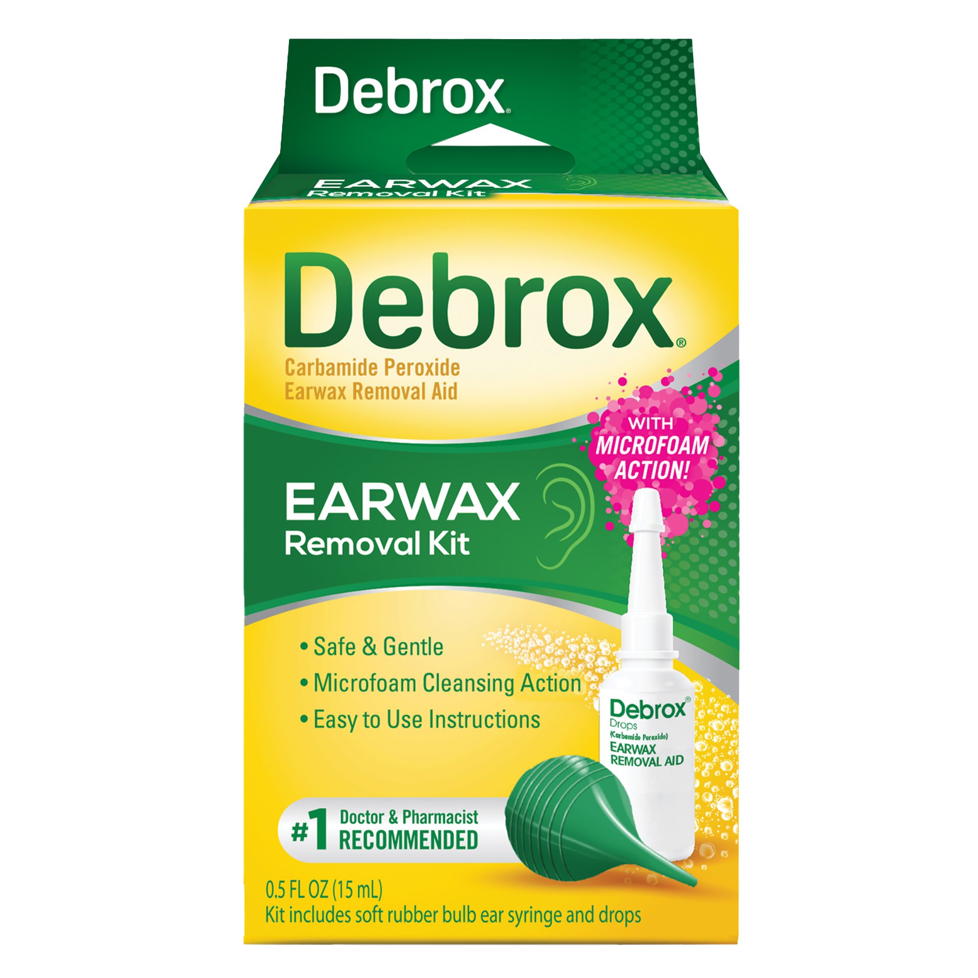 Debrox Earwax Removal Kit Shop Ear wash & drops at HEB