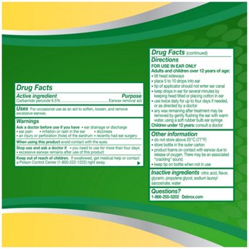 Debrox Earwax Removal Kit, 0.5 oz