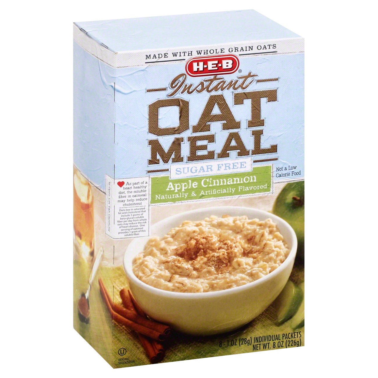 HEB Instant Sugar Free Apple Cinnamon Oatmeal Shop Cereal
