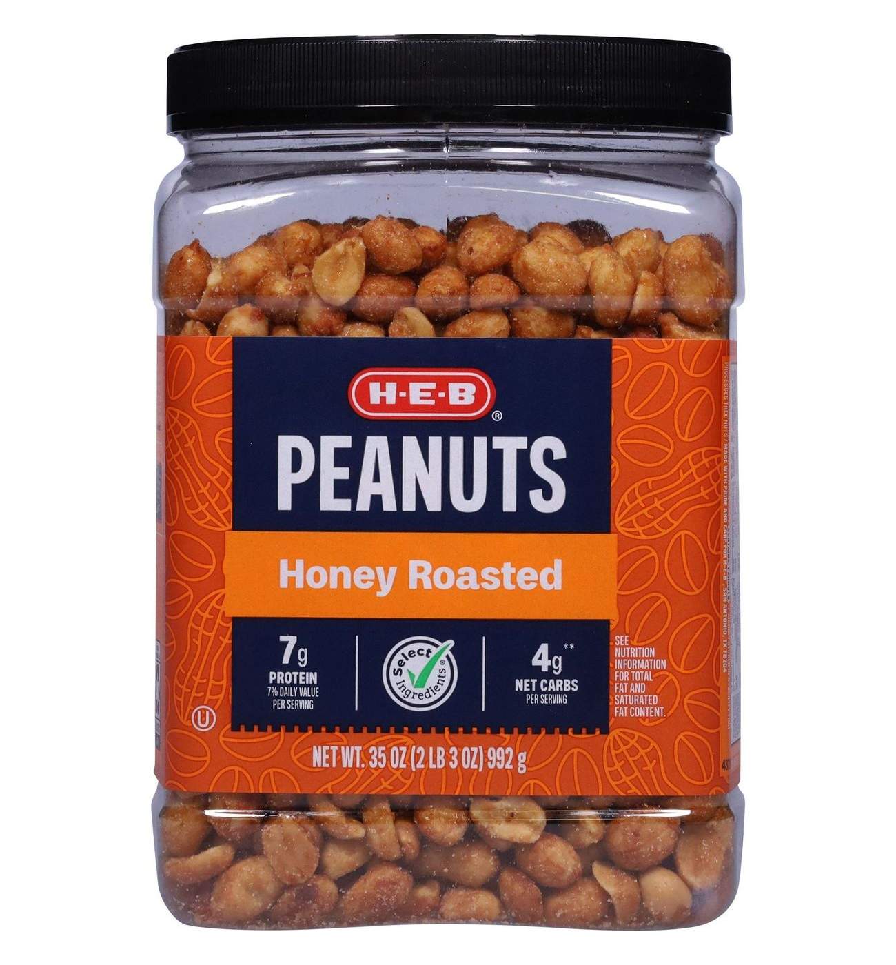 H-E-B Honey Roasted Peanuts; image 1 of 9