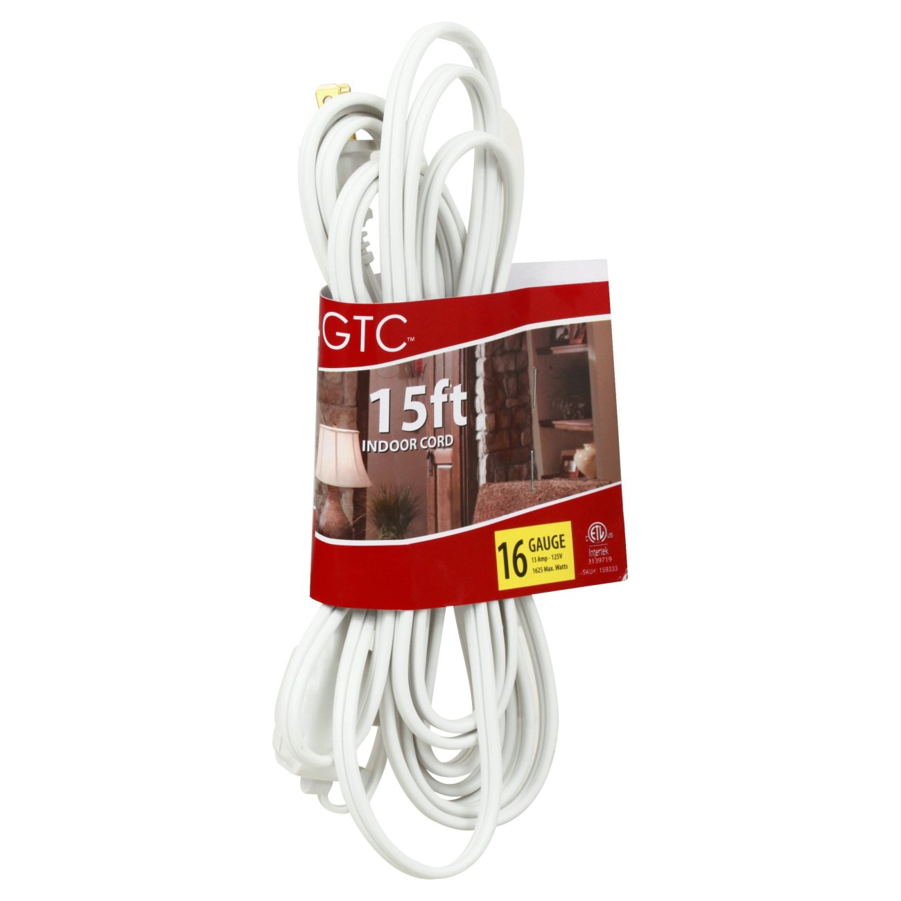 GTC White Indoor Extension Cord Shop Extension Cords at HEB