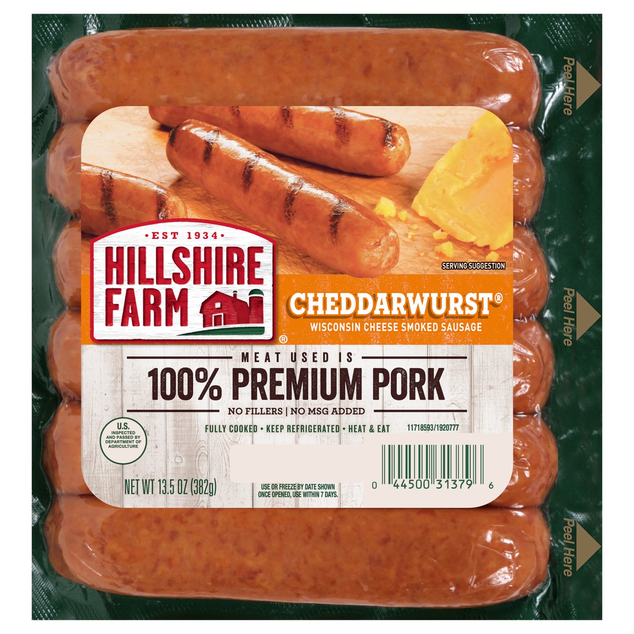 Hillshire Farm Cheddar Smoked Sausage Links Shop Sausage at HEB