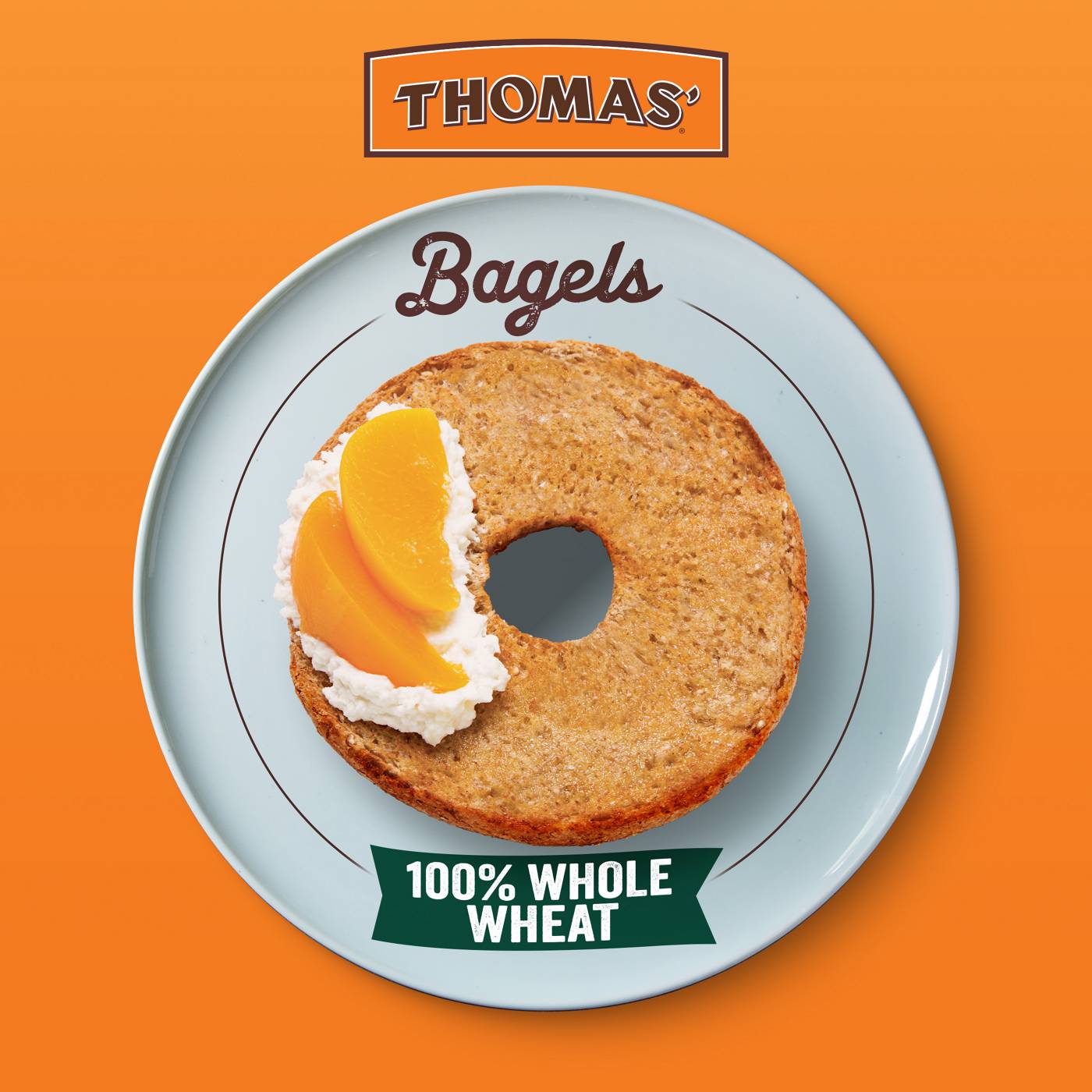 Thomas' 100% Whole Wheat Bagels; image 2 of 10