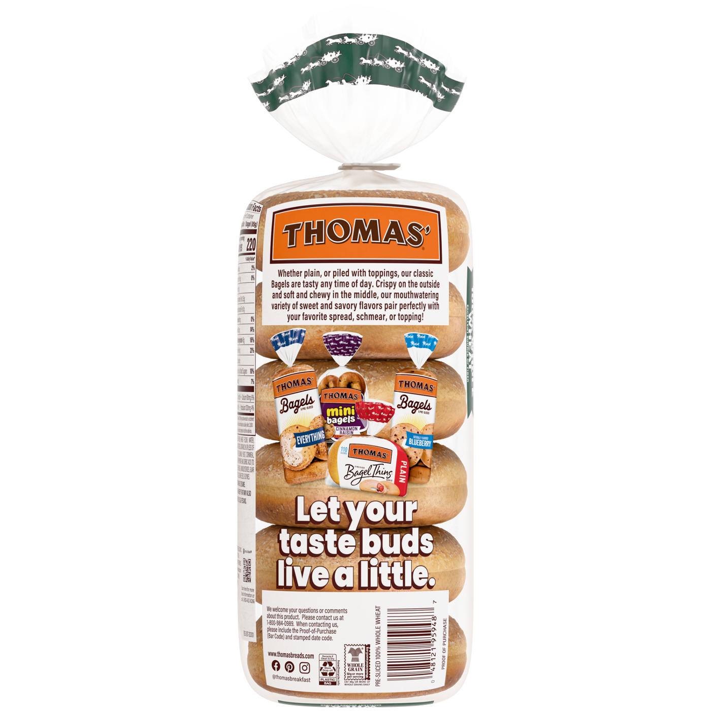 Thomas' 100% Whole Wheat Bagels; image 7 of 10