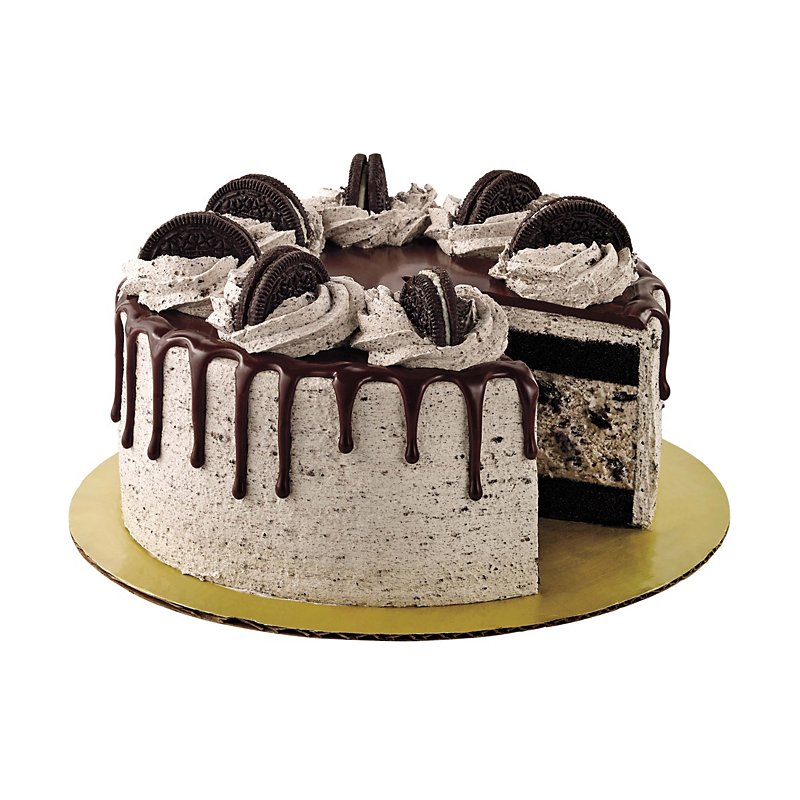 H-E-B Cookies & Cream Ice Cream Cake with Chocolate Cake & Oreo Icing ...