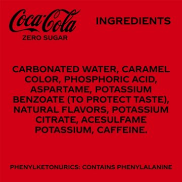 Coca-Cola Zero Sugar Soda Soft Drink