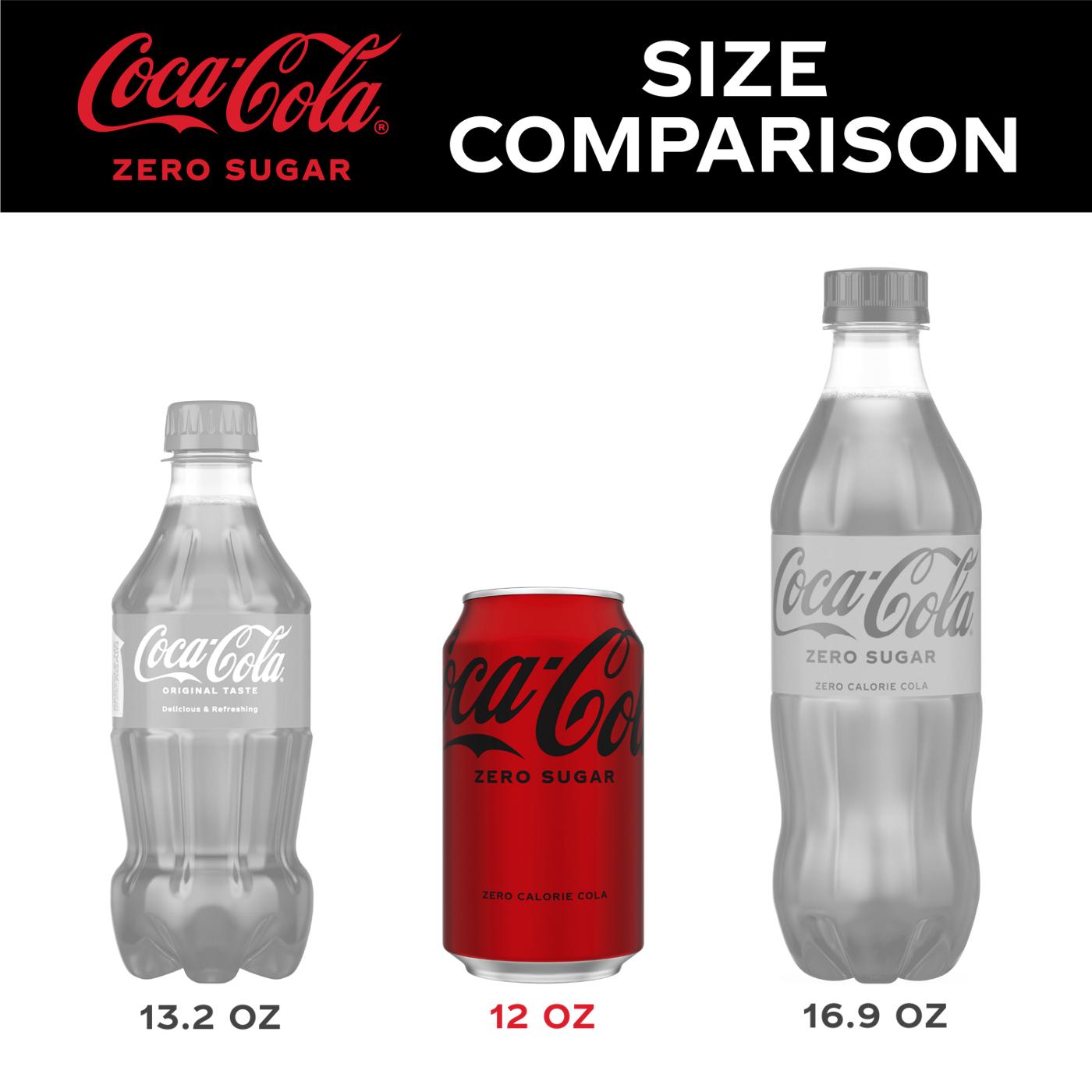 Coca-Cola Zero Sugar Coke 12 oz Cans; image 5 of 6