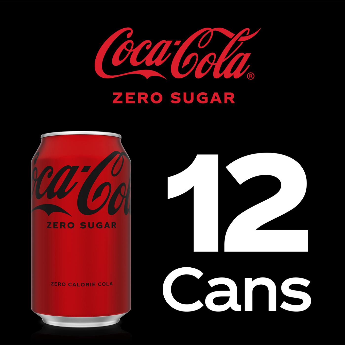 Coca-Cola Zero Sugar Coke 12 oz Cans; image 6 of 6