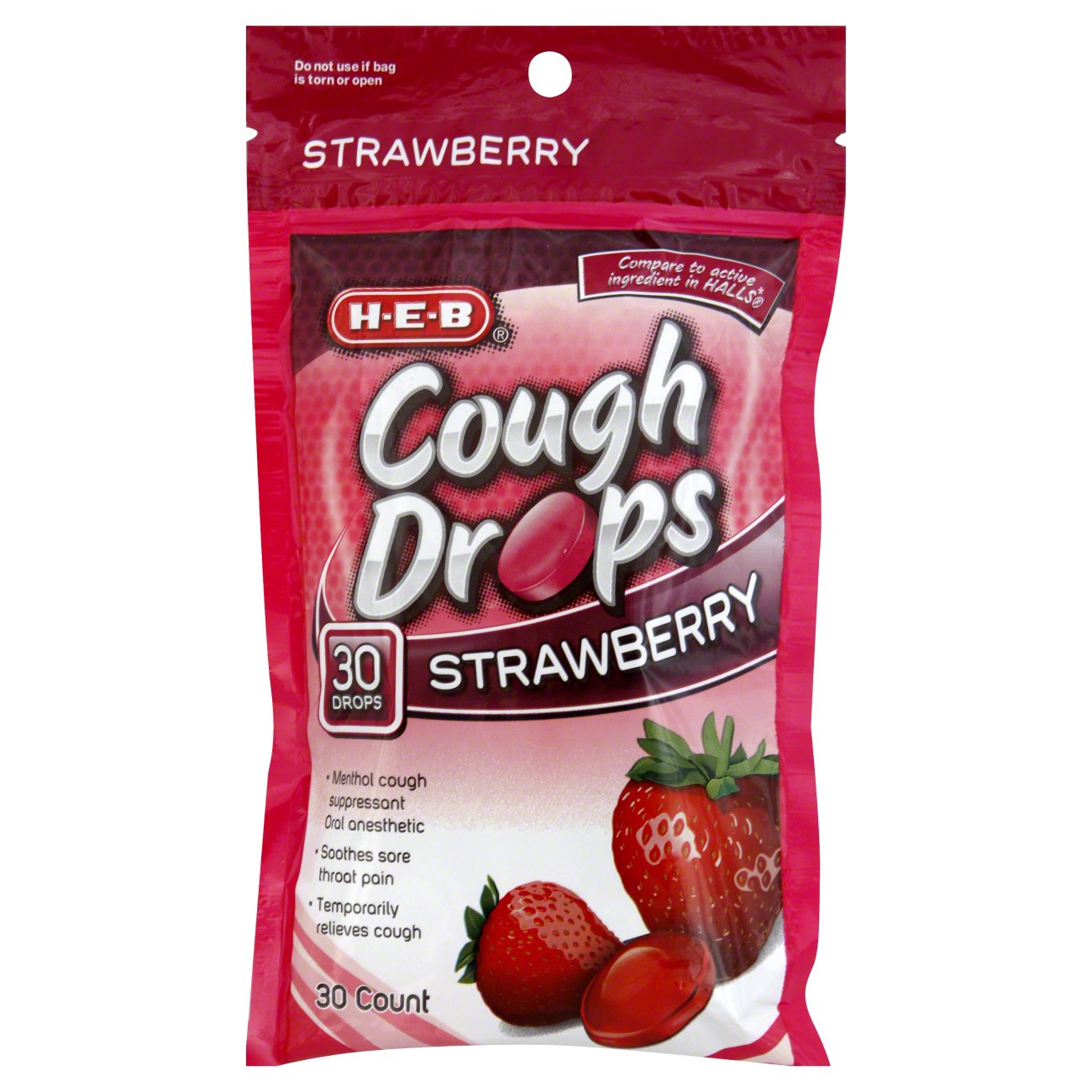 H-E-B Strawberry Cough Drops - Shop Cough, Cold & Flu At H-E-B