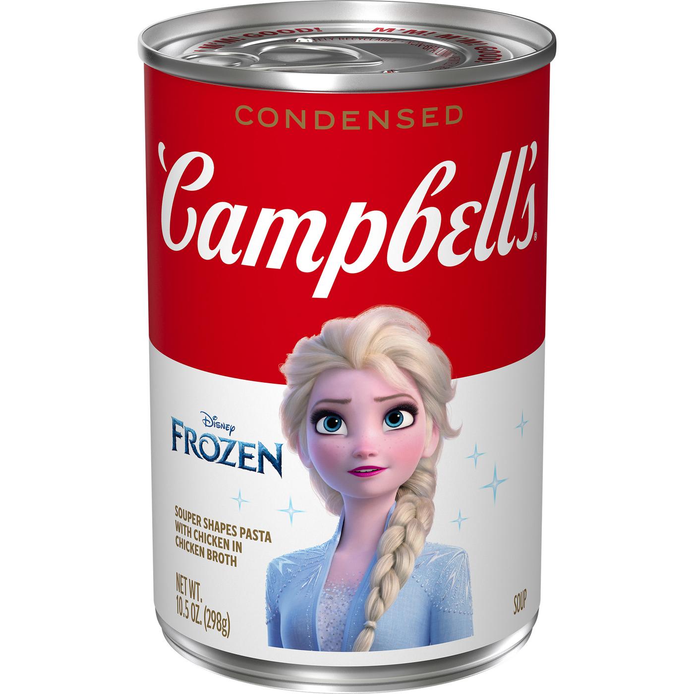 Campbell's Condensed Disney Frozen Souper Shapes Pasta With Chicken in Chicken Broth; image 1 of 9