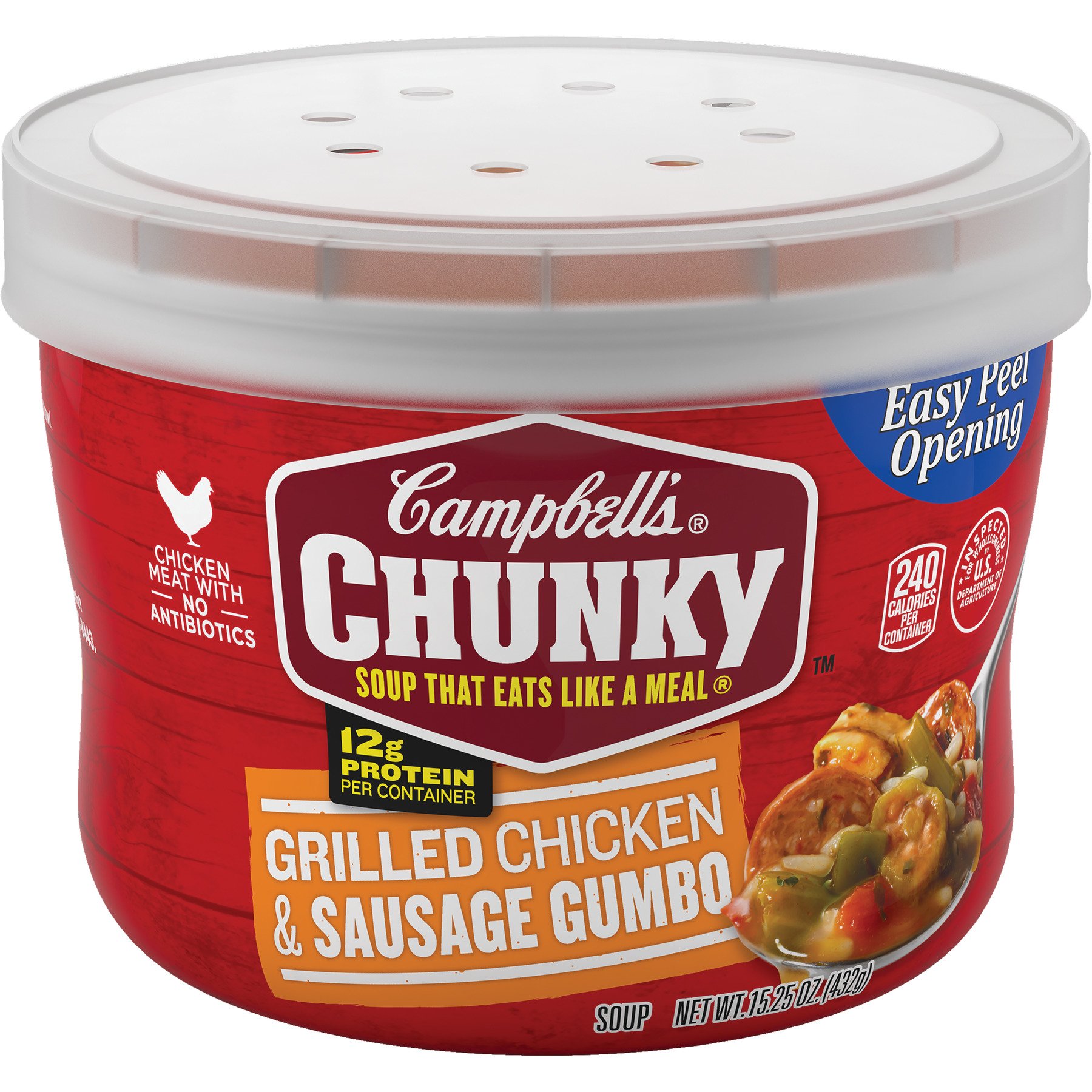 Campbell's Chunky Grilled Chicken and Sausage Gumbo Soup Shop Soups & chili at HEB