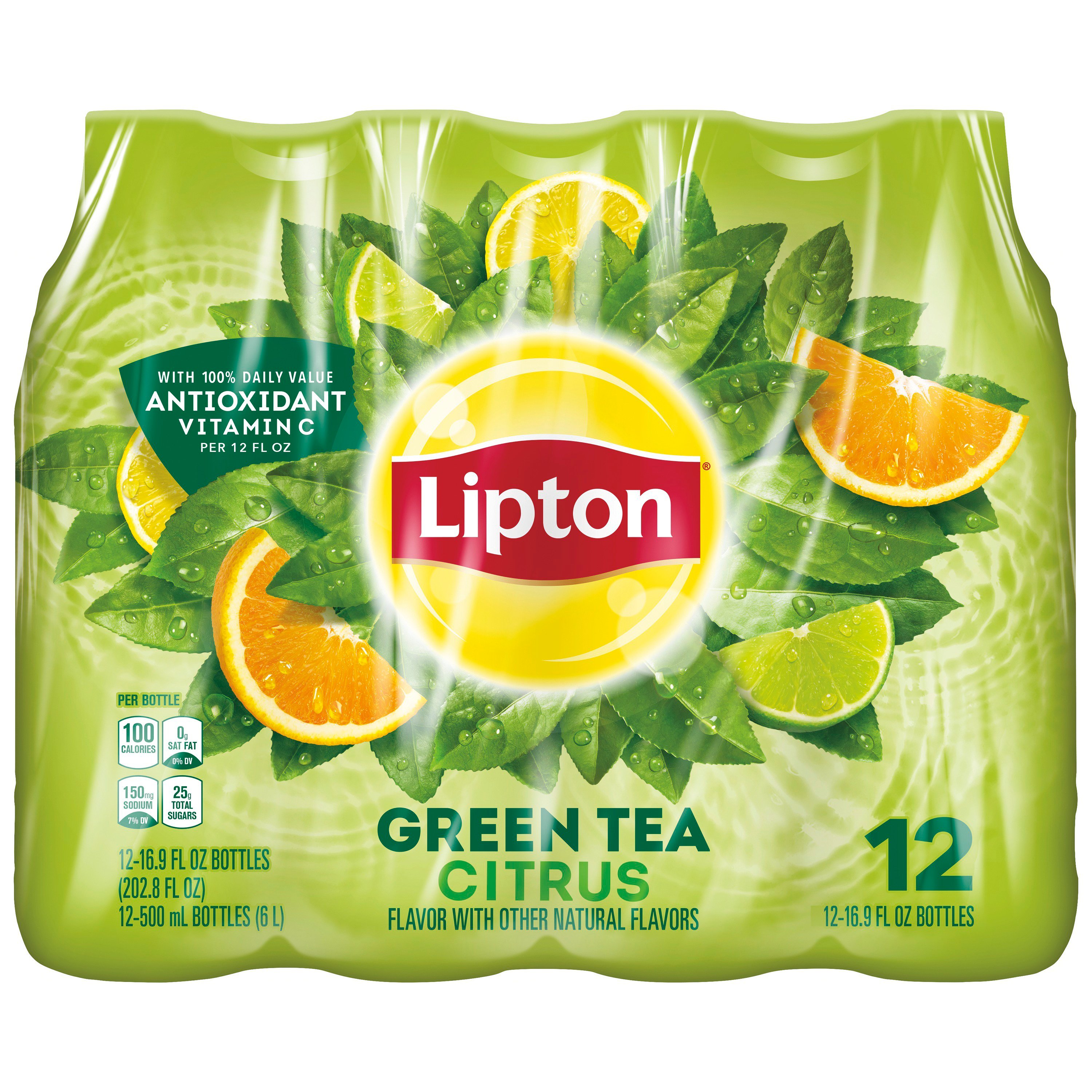 Lipton Green Tea with Citrus - 24/16.9oz bottles