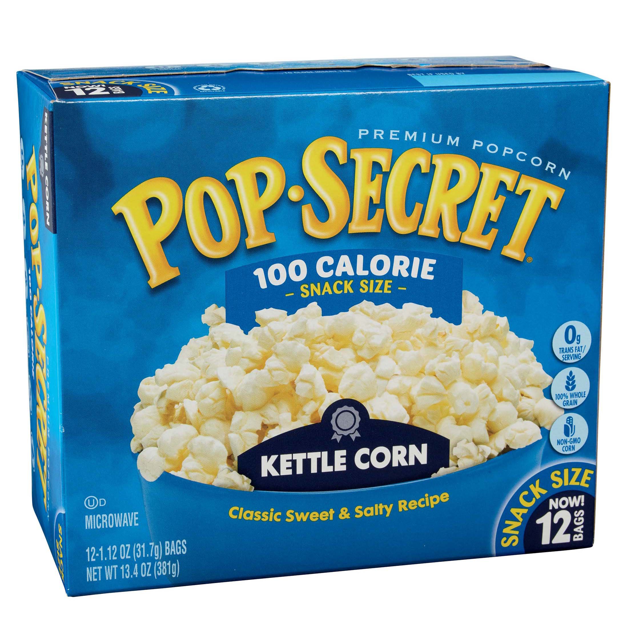 Zijn bekend bezorgdheid Schuur Pop Secret Snack Size 100 Calorie Kettle Corn Popcorn - Shop Pop Secret  Snack Size 100 Calorie Kettle Corn Popcorn - Shop Pop Secret Snack Size 100  Calorie Kettle Corn Popcorn -