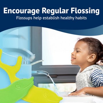 H-E-Buddy Kid’s Flossups Flossers - Bubblegum, 30 ct