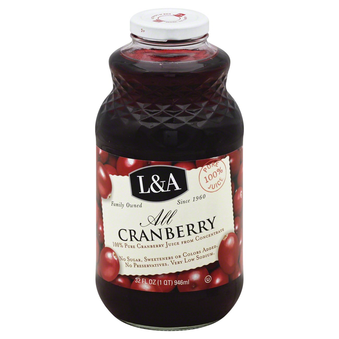 L&A All Cranberry Juice Shop Juice at HEB