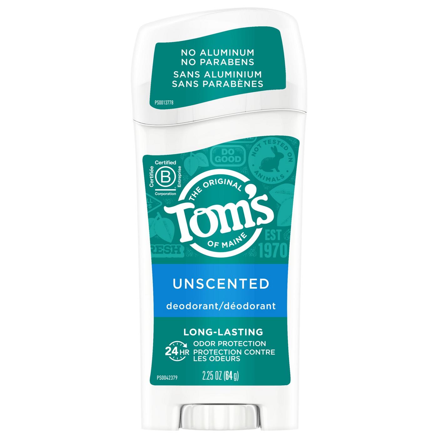 Tom's of Maine Long Lasting Unscented Deodorant; image 1 of 9