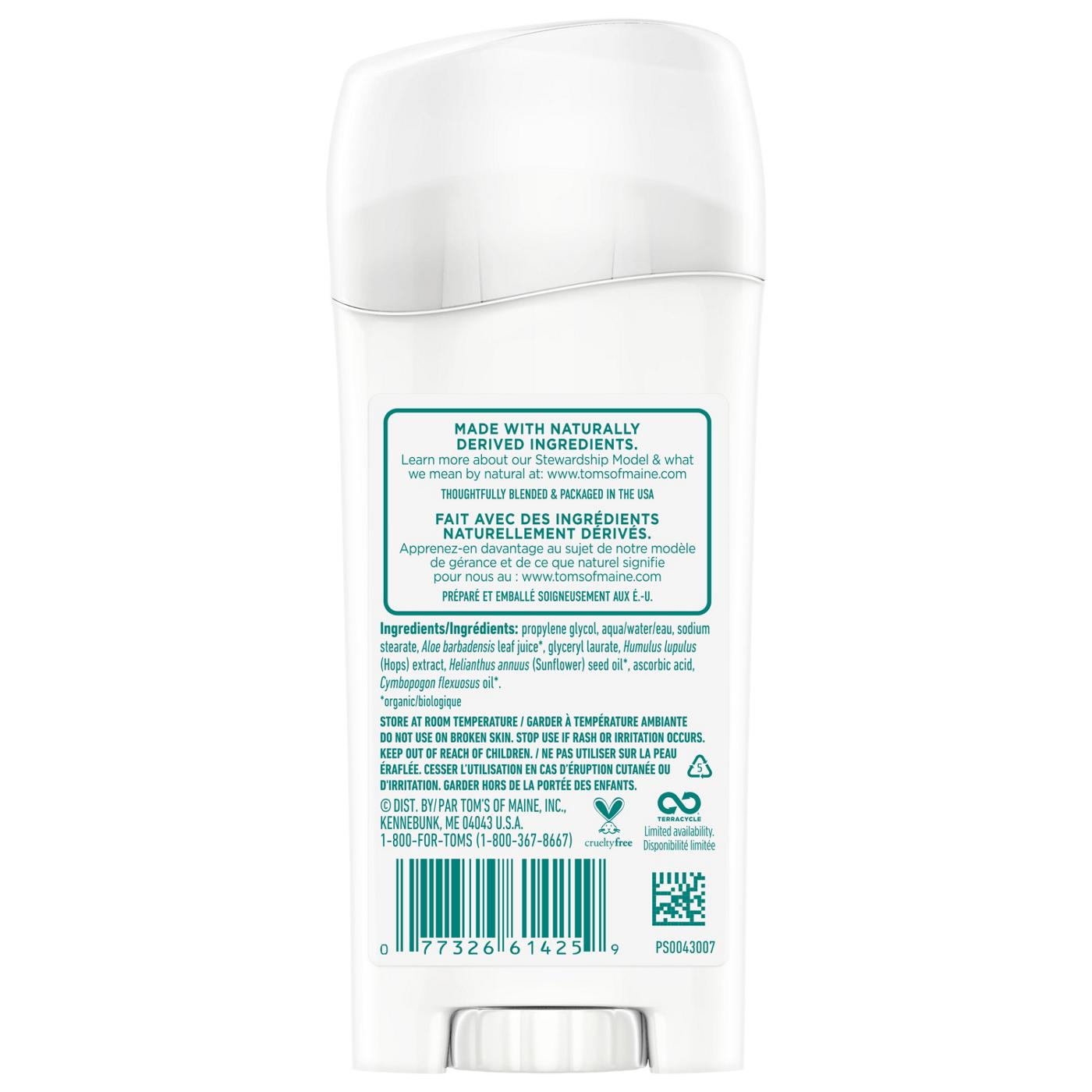 Tom's of Maine Long Lasting Unscented Deodorant; image 2 of 9