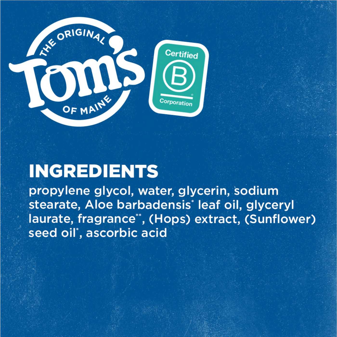 Tom's of Maine Long Lasting Unscented Deodorant; image 7 of 9