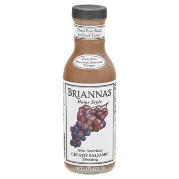 Briannas Home Style Creamy Balsamic Dressing, 12 oz