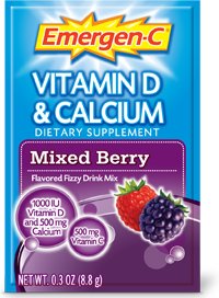 EmergenC Bone Health Mixed Berry Flavored Fizzy Drink Mix Single