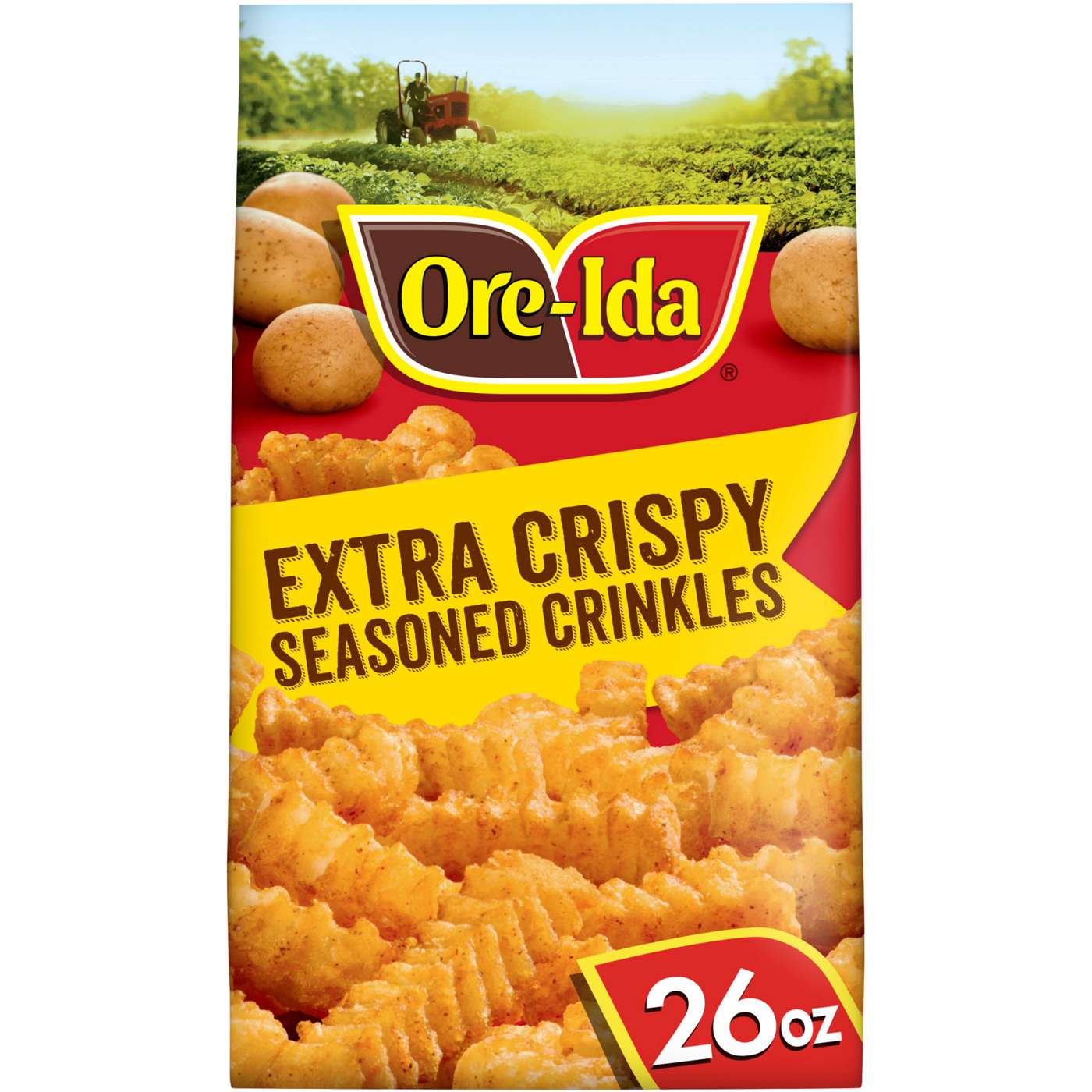 Ore-Ida Extra Crispy Seasoned Crinkles Fries; image 1 of 5