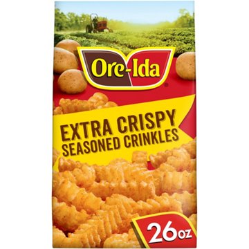 Ore-Ida Extra Crispy Seasoned Crinkles Fries, 26 oz