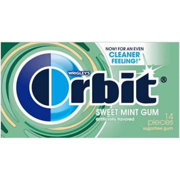 Orbit Sweet Mint Sugar Free Chewing Gum, 14 pc