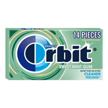 Orbit Sweet Mint Sugar Free Chewing Gum, 14 pc