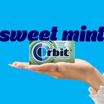 Orbit Sweet Mint Sugar Free Chewing Gum, 14 pc