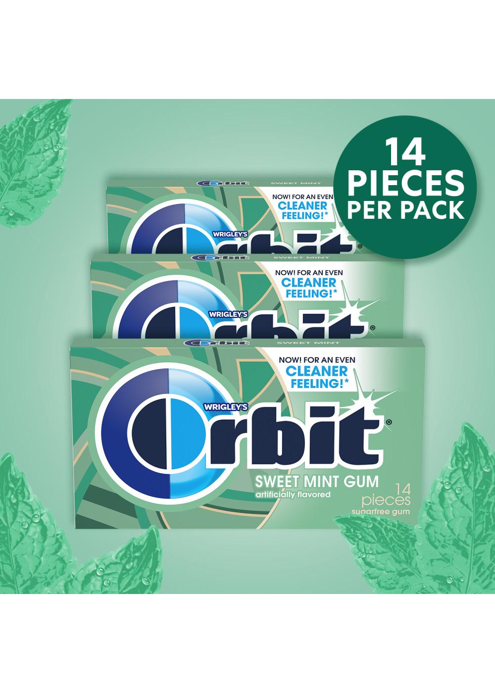 Orbit Sugarfree Chewing Gum - Sweet Mint, 3 Pk; image 3 of 5