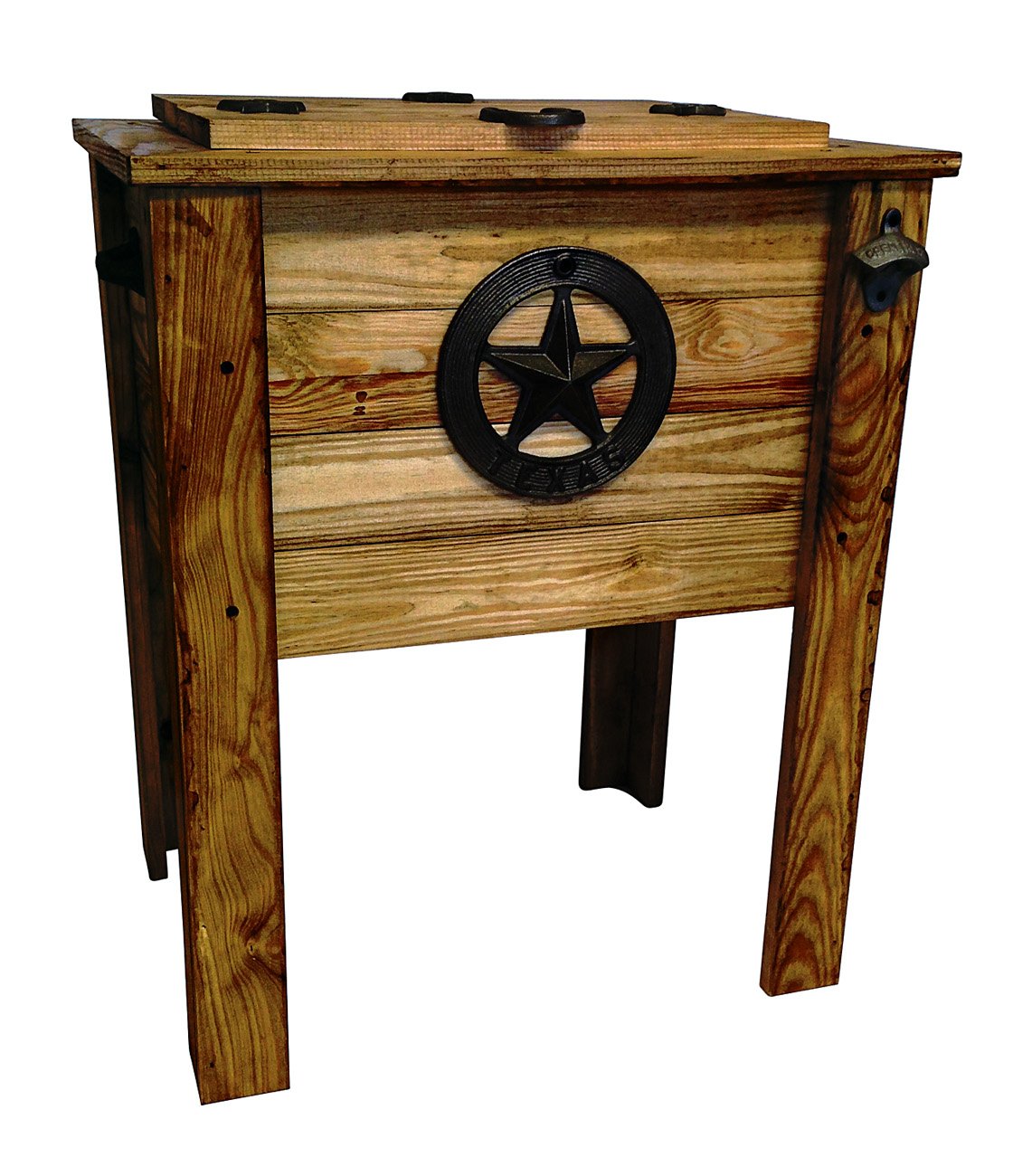 American rustic wooden outdoor modelo cooler