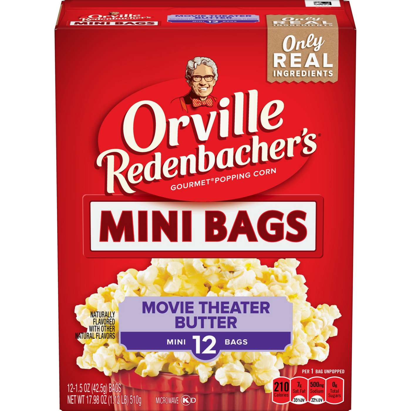 Orville Redenbacher's Movie Theater Butter Microwave Popcorn; image 1 of 7