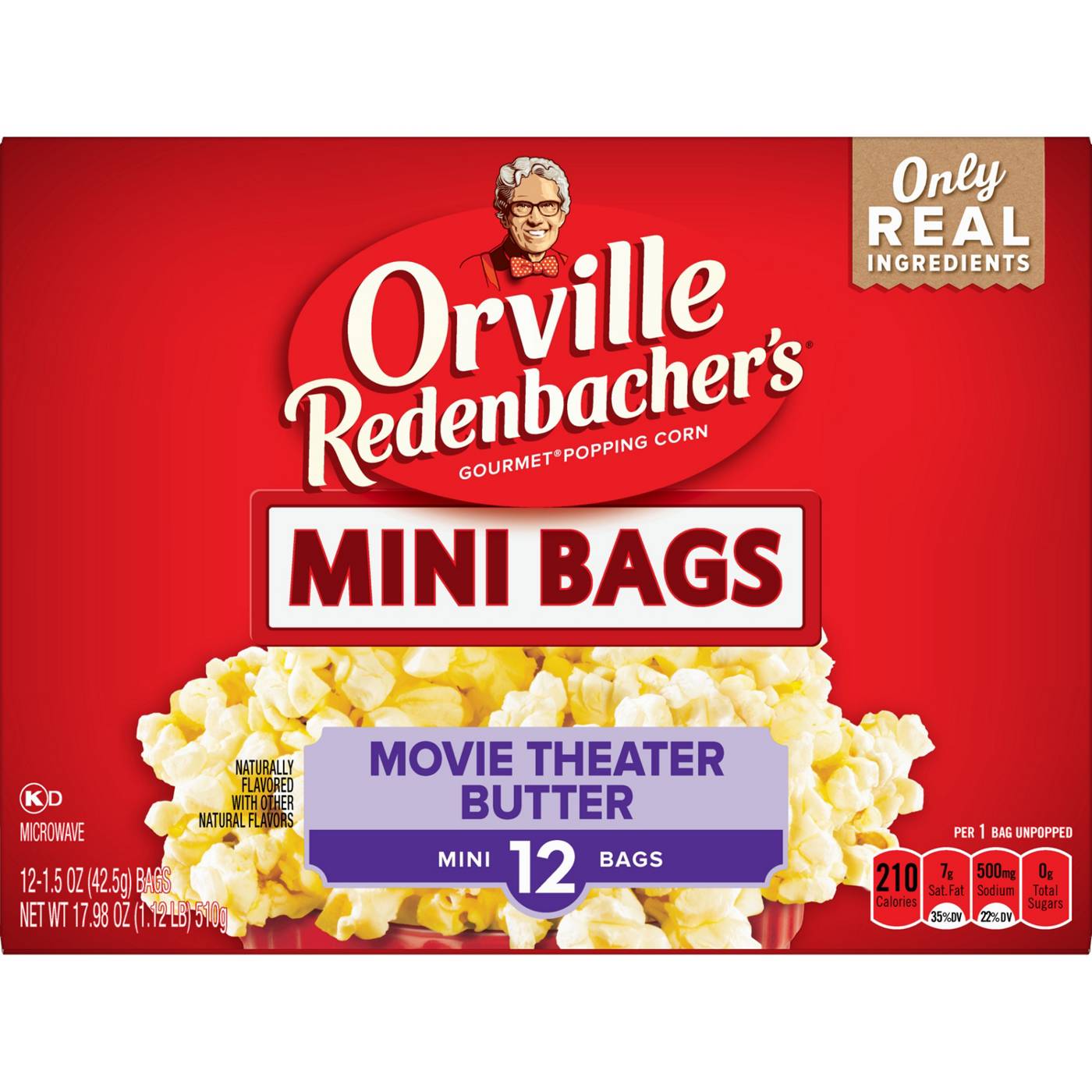 Orville Redenbacher's Movie Theater Butter Microwave Popcorn; image 4 of 7