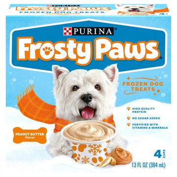 Frosty Paws Peanut Butter Flavor Frozen Dog Treats, 4 ct