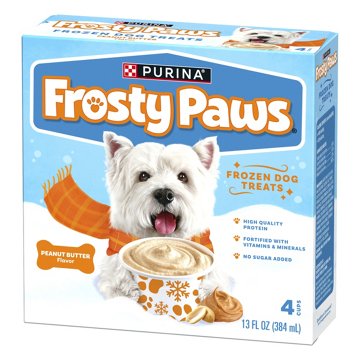 Purina Frosty Paws Frozen Dog Treats - Peanut Butter, 4 ct