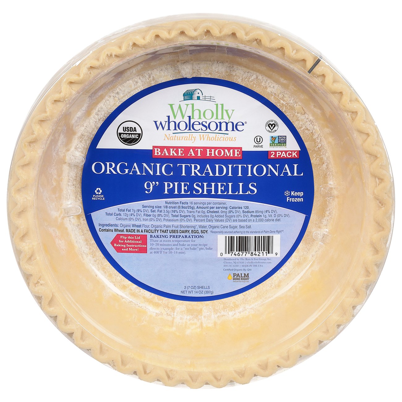 Wholly Wholesome Bake At Home Healthy 9 in Pie Shells Shop Desserts