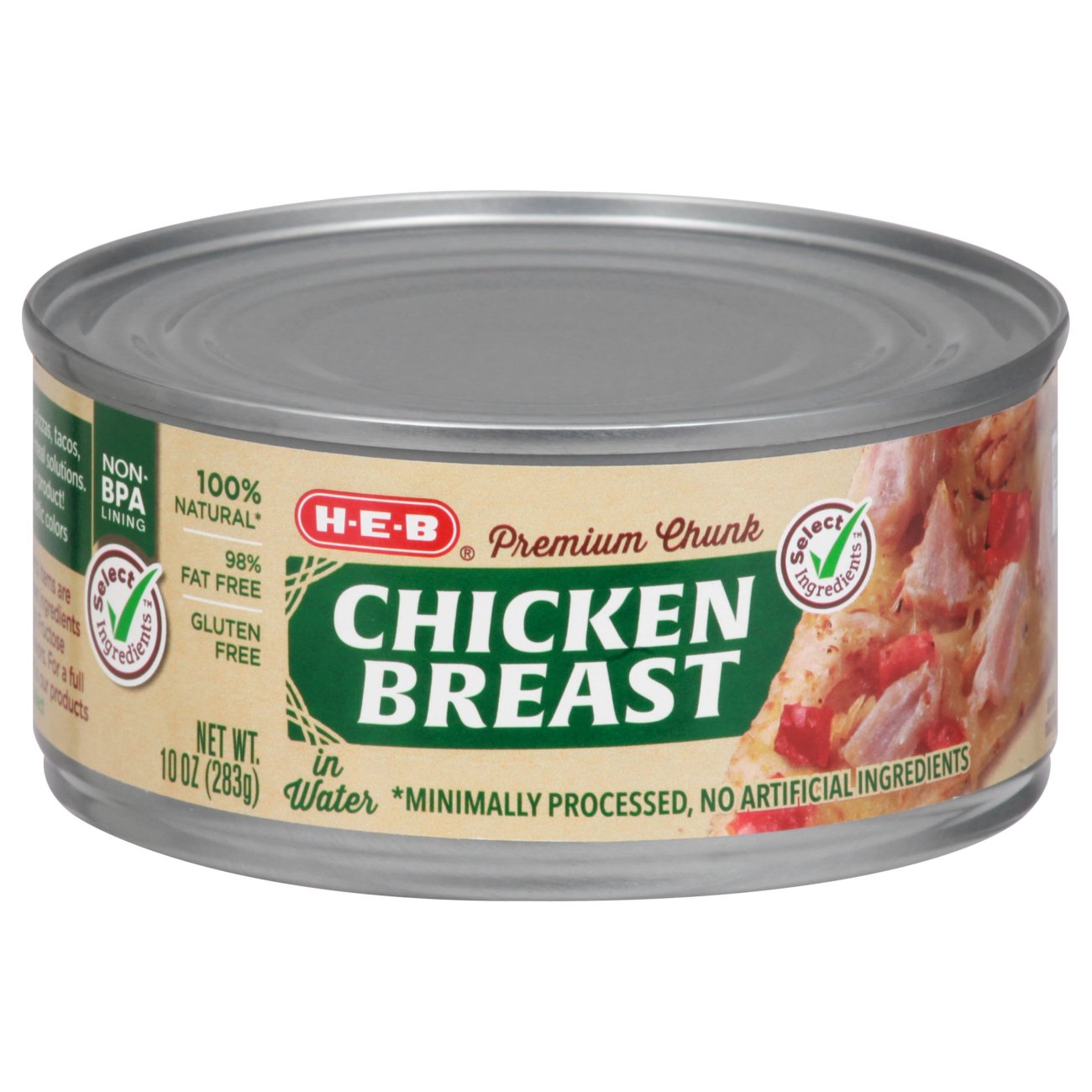 H E B Select Ingredients Premium Chunk Chicken Breast In Water Shop Meat At H E B