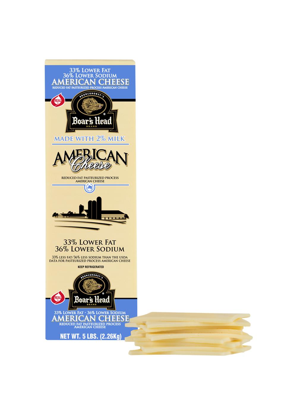 Boar's Head DeliSliced LowFat LowSodium White American Cheese Shop Cheese at HEB