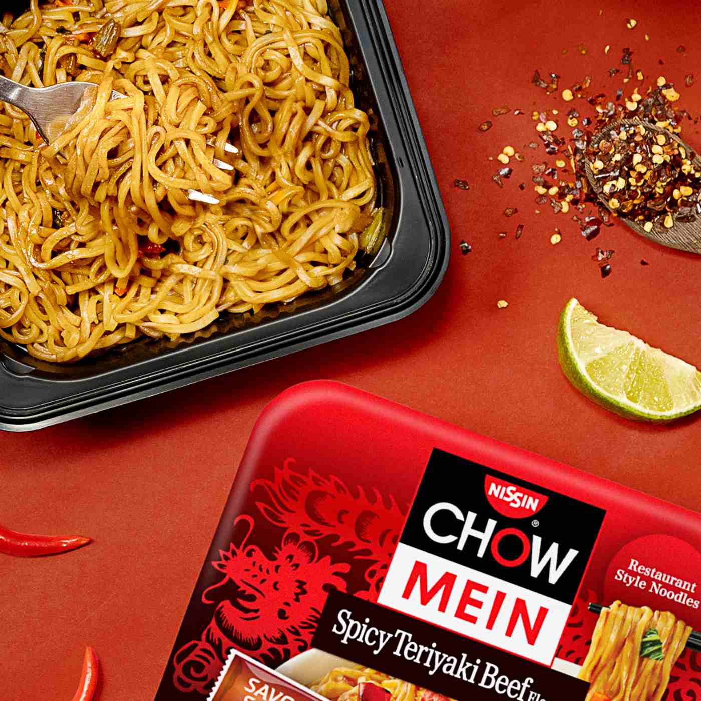 Nissin Chow Mein Teriyaki Beef Flavor Noodles; image 2 of 5