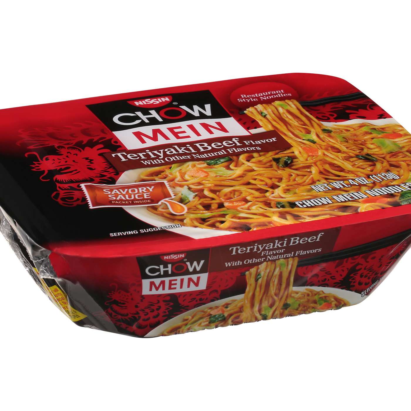 Nissin Chow Mein Teriyaki Beef Flavor Noodles; image 4 of 5