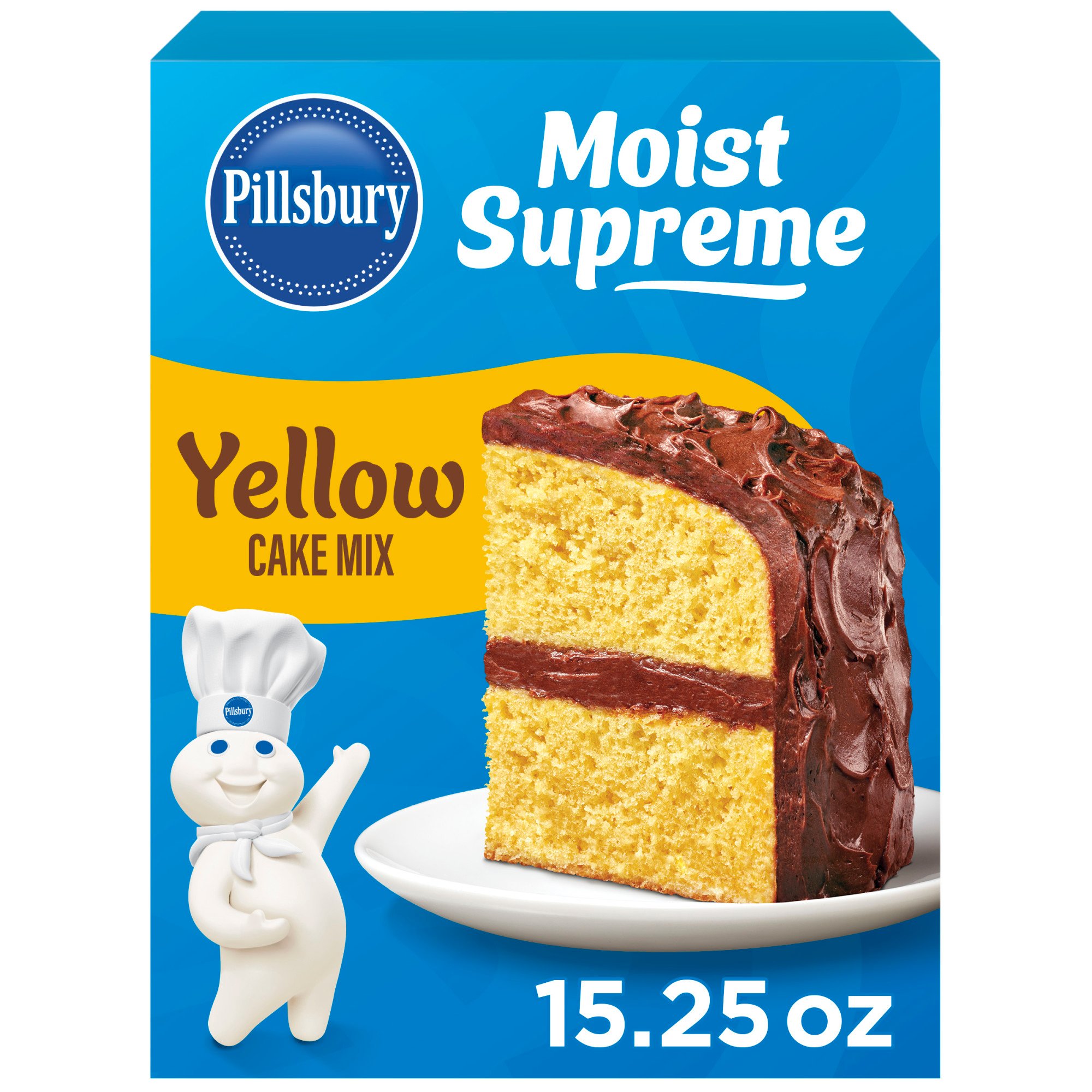 Pillsbury Moist Supreme Classic Yellow Premium Cake Mix - Shop Baking ...